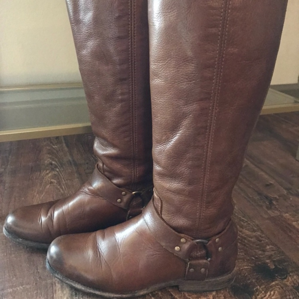 Frye “Phillip Harness” Tall Riding Boots